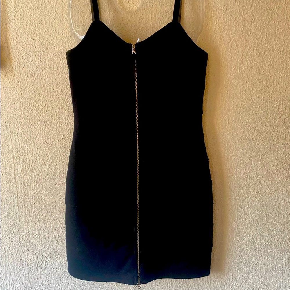 MNG Casual Sportswear Front Zip Mini Dress, Large